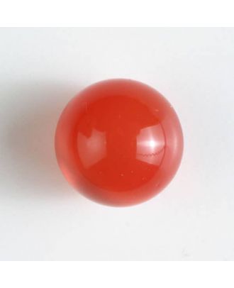 Polyester-Kugelknopf mit Öse - Größe: 14mm - Farbe: rot - Art.Nr. 221830