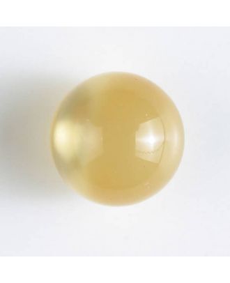 Polyester-Kugelknopf mit Öse - Größe: 10mm - Farbe: gelb - Art.Nr. 191079