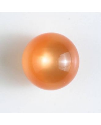 Polyester-Kugelknopf mit Öse - Größe: 10mm - Farbe: orange - Art.Nr. 191080