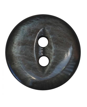 polyester button round shape with shiny surface and 2 holes - Size: 13mm - Color: grau - Art.No.: 247800