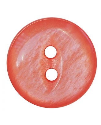 polyester button round shape with shiny surface and 2 holes - Size: 13mm - Color: rosa - Art.No.: 247809