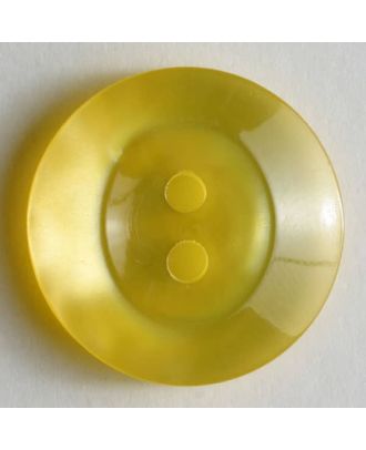 Kunststoffknopf schlicht mit 2 Löchern -  Größe: 13mm - Farbe: gelb - Art.Nr. 180247