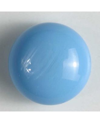 Kunststoffknopf glänzende Kugel - Größe: 13mm - Farbe: blau - Art.Nr. 210614