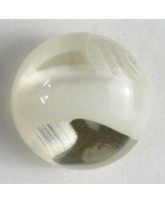 auffallender halbtransparenter Kugelknopf - Größe: 10mm - Farbe: transparent - Art.Nr. 201211