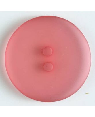 transparent polyester button - Size: 19mm - Color: pink - Art.No. 281034