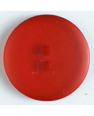 Polyesterknopf transparent - Größe: 23mm - Farbe: rot - Art.Nr. 330842