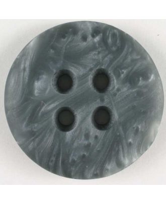 Kunststoffknopf mit unruhiger Oberfläche - Größe: 25mm - Farbe: grau - Art.Nr. 290126