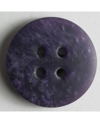 Kunststoffknopf mit unruhiger Oberfläche - Größe: 15mm - Farbe: lila - Art.Nr. 201152