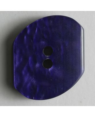Kunststoffknopf mit unregelmäßiger Form - Größe: 14mm - Farbe: lila - Art.Nr. 211274