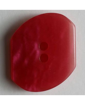 Kunststoffknopf mit unregelmäßiger Form - Größe: 20mm - Farbe: pink - Art.Nr. 250758