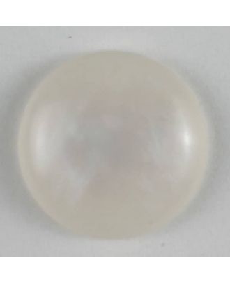 Kunststoffknopf mit matter Oberfläche - Größe: 13mm - Farbe: weiß - Art.Nr. 201138