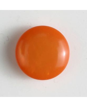 Kunststoffknopf rund, gewölbte Form mit Öse - Größe: 18mm - Farbe: orange - Art.Nr. 261176