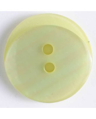 Polyesterknopf rund - Größe: 20mm - Farbe: gelb - Art.Nr. 330870