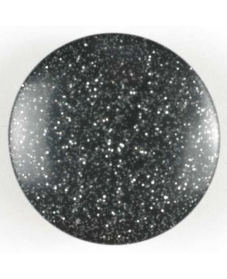 Kunststoffknopf gesprenkelt - Größe: 13mm - Farbe: schwarz - Art.Nr. 240640