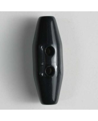 Knebelknopf aus Kunststoff mit zwei Löchern - Größe: 38mm - Farbe: schwarz - Art.Nr. 380052