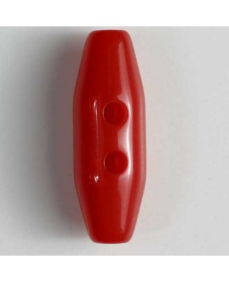 Knebelknopf aus Kunststoff mit zwei Löchern - Größe: 30mm - Farbe: rot - Art.Nr. 360252