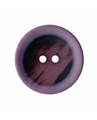 Polyesterknopf rund, transparent mit Graffiti Muster und 2 Löchern - Größe:  23mm - Farbe: lila - ArtNr.: 347001