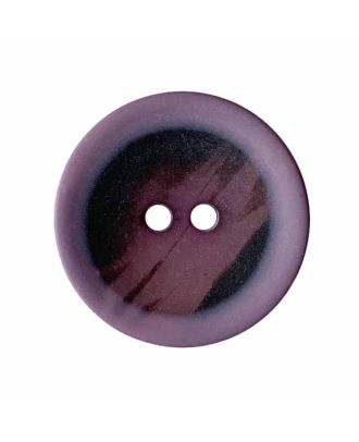 polyester button round shape transparent with graffiti pattern and 2 holes - Size: 18mm - Color: purple - Art.No.: 317001