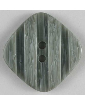Kunststoffknopf mit streifenförmigen Einkerbungen - Größe: 18mm - Farbe: grau - Art.Nr. 251143
