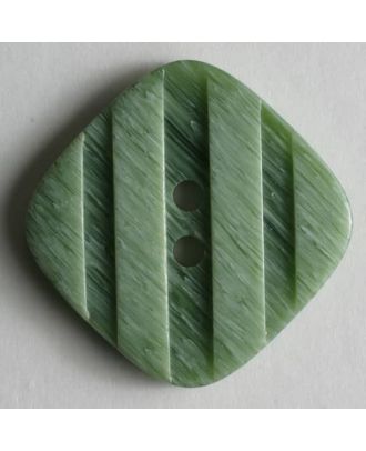 Kunststoffknopf mit streifenförmigen Einkerbungen - Größe: 18mm - Farbe: grün - Art.Nr. 251147