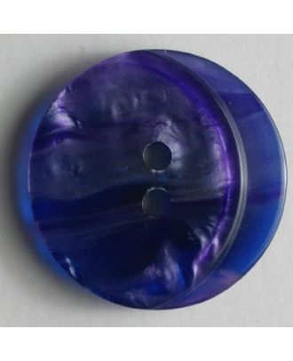 Kunststoffknopf mit schöner Marmorzeichnung - Größe: 18mm - Farbe: lila - Art.Nr. 251152