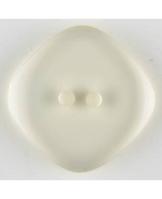 polyester button, 2 holes - Size: 15mm - Color: transparent - Art.-Nr.: 270815