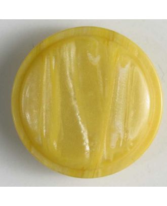 Kunststoffknopf mit dezentem Muster - Größe: 15mm - Farbe: gelb - Art.Nr. 231362