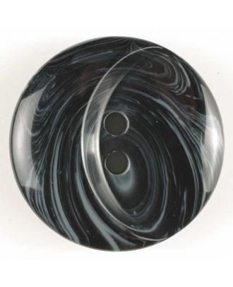 Kunststoffknopf mit ovaler Ausbuchtung - Größe: 23mm - Farbe: schwarz - Art.Nr. 300550