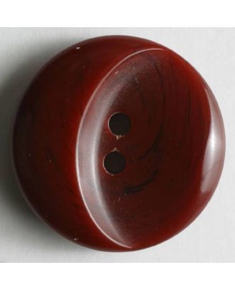 Kunststoffknopf mit ovaler Ausbuchtung - Größe: 23mm - Farbe: rot - Art.Nr. 300555