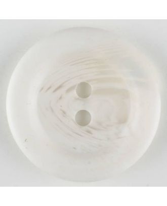 polyester button, 2 holes - Size: 28mm - Color: white - Art.-Nr.: 380322