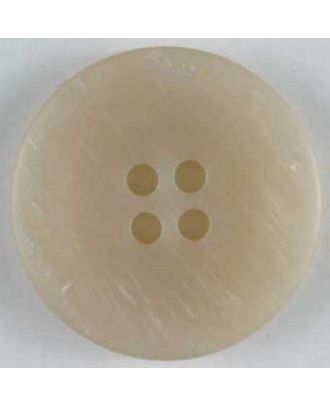 Kunststoffknopf mit schöner Struktur, 4 Loch - Größe: 23mm - Farbe: beige - Art.Nr. 300643