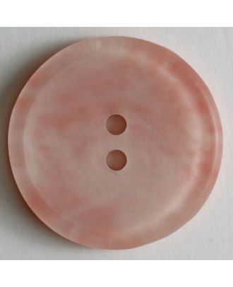 Kunststoffknopf marmoriert mit breitem Rand, 2 Loch -  Größe: 20mm - Farbe: pink - Art.Nr. 270497