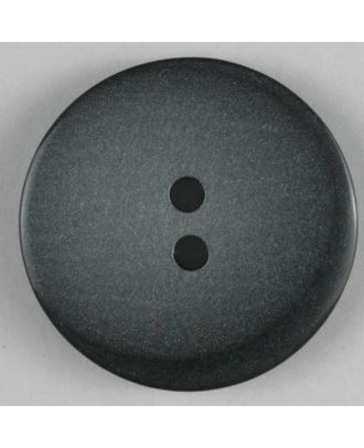Kunststoffknopf schlicht, 2 Loch - Größe: 15mm - Farbe: grau - Art.Nr. 231438