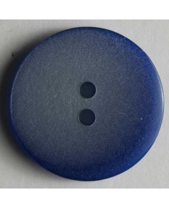 Kunststoffknopf schlicht, 2 Loch -  Größe: 18mm - Farbe: blau - Art.Nr. 251306