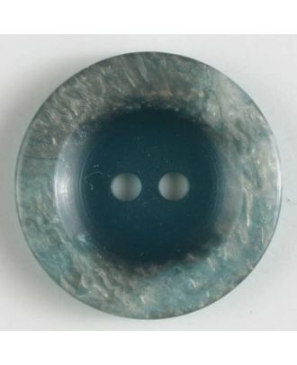 Polyesterknopf 2-loch, unbeschreiblich außergewöhnlich - Größe: 23mm - Farbe: grün - Art.Nr. 300696