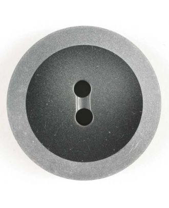 Kunststoffknopf mit hellem Rand - Größe: 23mm - Farbe: schwarz - Art.Nr. 300704