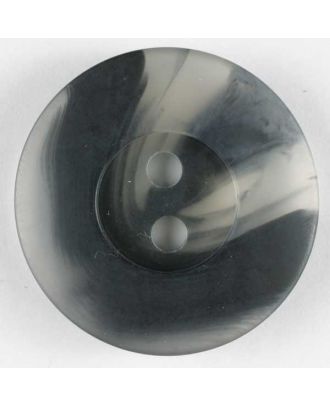 Kunststoffknopf mit interessantem Farbverlauf -Größe: 25mm - Farbe: schwarz - Art.Nr. 320474