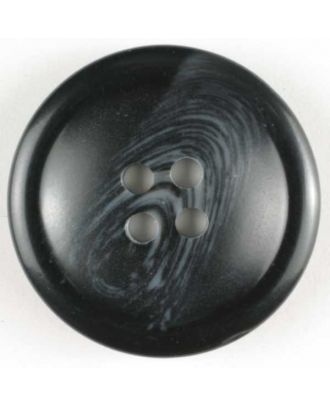 Kunststoffknopf mit schönem Farbverlauf -  Größe: 15mm - Farbe: schwarz - Art.Nr. 201327