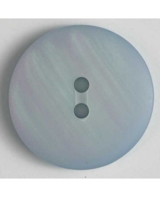 Kunststoffknopf mit zarten Streifen, 2 Loch -  Größe: 15mm - Farbe: blau - Art.Nr. 231487