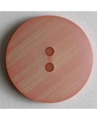 Kunststoffknopf mit zarten Streifen, 2 Loch -  Größe: 15mm - Farbe: pink - Art.Nr. 231489