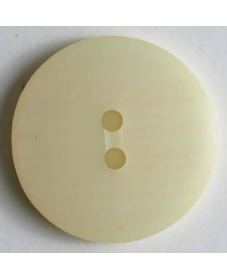 Kunststoffknopf mit zarten Streifen, 2 Loch - Größe: 18mm - Farbe: gelb - Art.Nr. 251382