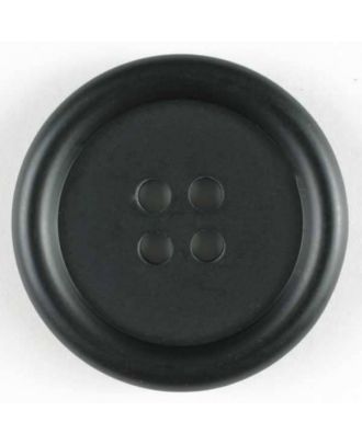 Kunststoffknopf schlicht, 4 Loch - Größe: 25mm - Farbe: schwarz - Art.Nr. 270591