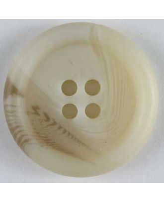 Kunststoffknopf mit schönem Farbverlauf -  Größe: 20mm - Farbe: beige - Art.Nr. 231479