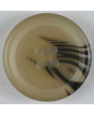 Kunststoffknopf mit schönem Farbverlauf -  Größe: 15mm - Farbe: beige - Art.Nr. 201336