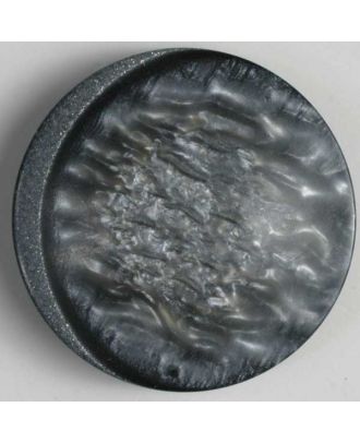 Kunststoffknopf mit einzigartiger Oberfläche  - Größe: 30mm - Farbe: schwarz - Art.Nr. 340590