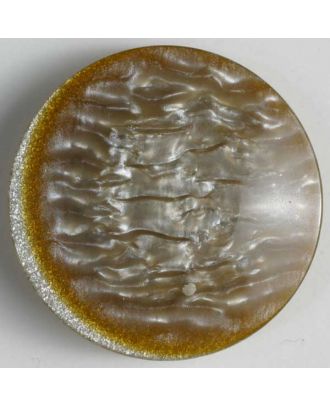 Kunststoffknopf mit einzigartiger Oberfläche  -  Größe: 30mm - Farbe: beige - Art.Nr. 340591