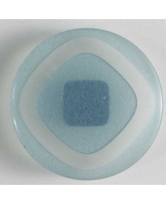 Kunststoffknopf in verschiedenen Helligkeitsstufen  - Größe: 18mm - Farbe: blau - Art.Nr. 251518