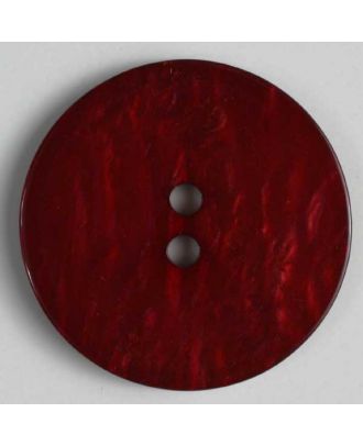Kunststoffknopf mit unebener Oberfläche - Größe: 13mm - Farbe: rot - Art.Nr. 241107