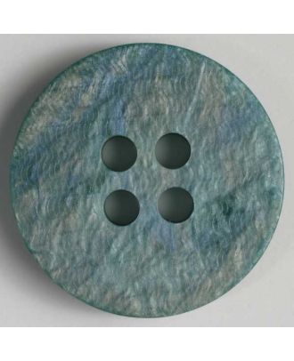 Kunststoffknopf mit marmorierten Wellen -  Größe: 20mm - Farbe: grün - Art.Nr. 330577