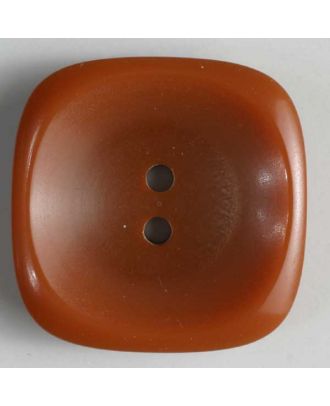 Kunststoffknopf quadratisch mit fließendem Rand - Größe: 30mm - Farbe: rot - Art.Nr. 380108